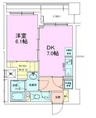 銀座レジデンス参番館の物件間取画像